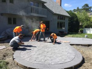 Residential Concrete Stamped Concrete Patio