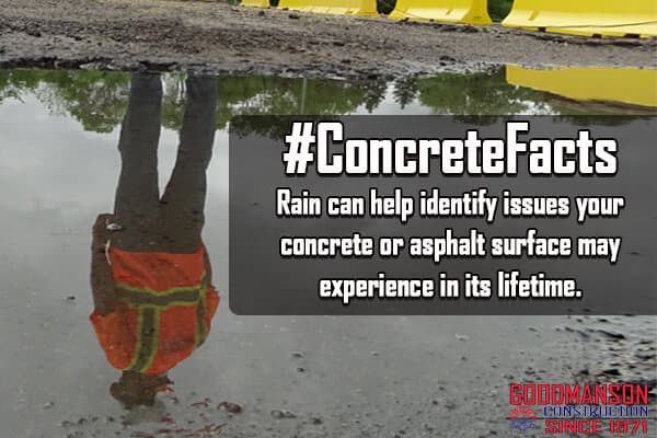 Concrete or Asphalt and Rain