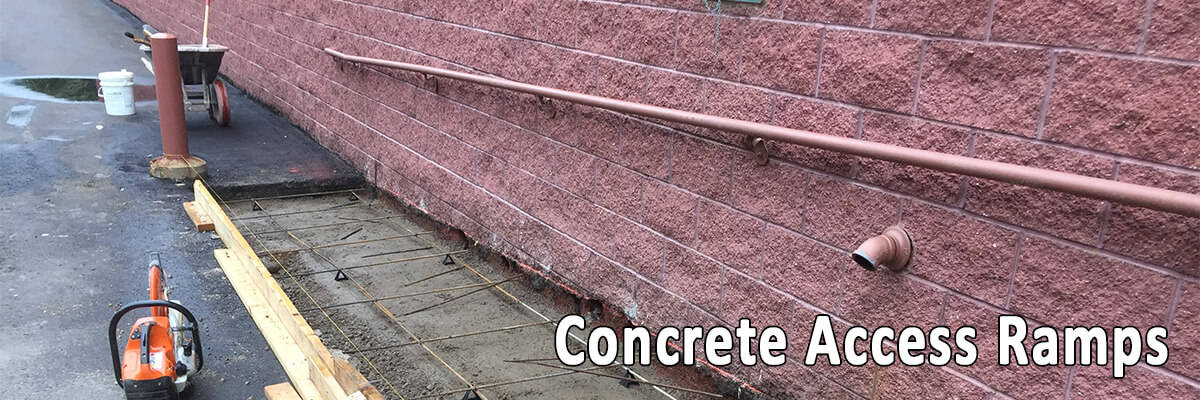 ADA Compliant Concrete Access Ramp