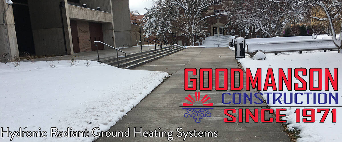 Radiant Hydronic Heating System Clearing ADA Sidewalk at Saint Catherine's University
