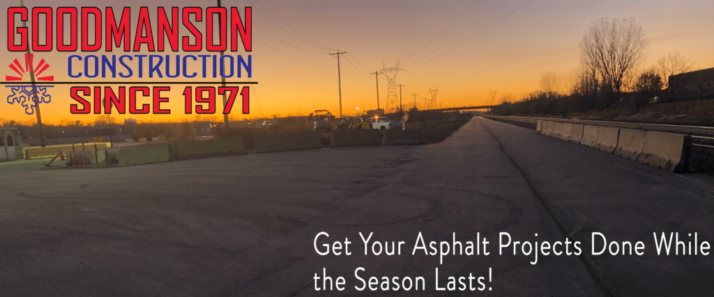 Asphalt Parking lots and Service Roads Paved by Goodmanson Construction